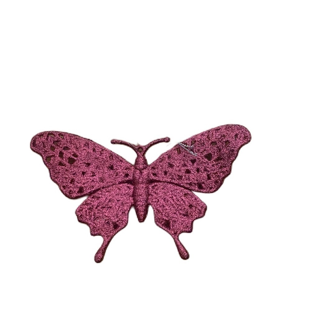 Pink Glitter Christmas Ornament Tree Decoration